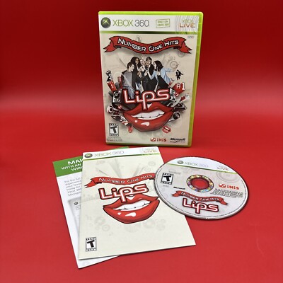 Lips Number One Hits (Xbox 360) Complete CIB w/Manual/Works Great/Fast Ship!