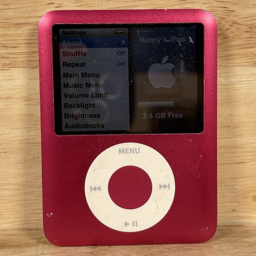 Apple iPod Nano 3rd Generation 8 GB Red MB257LL | eBay Apple iPod Nano 3rd Generation 8 GB Red MB257LL | eBay