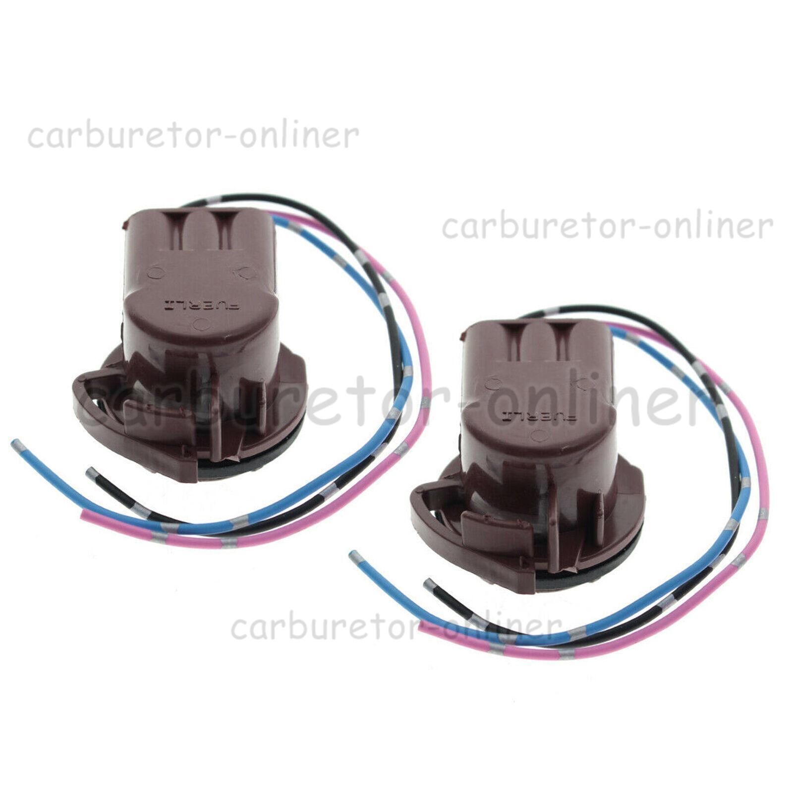 (2) Bulb Socket Turn Signal Light Harness Wire Plug Connectors 3157 4157 4157NA