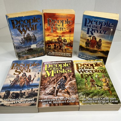 First North Americans Series Lot of 6 Paperbacks W Michael Gear Kathleen ONeal