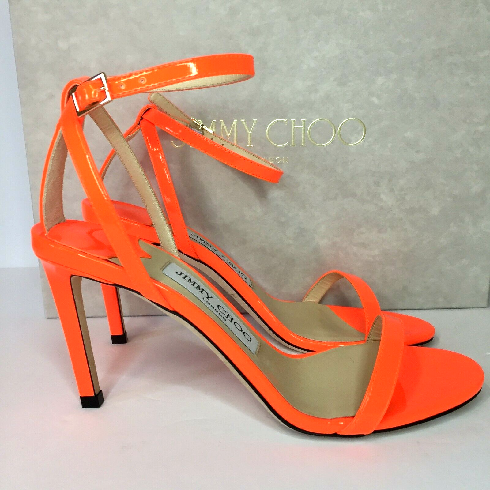 Jimmy choo orange sandals sale
