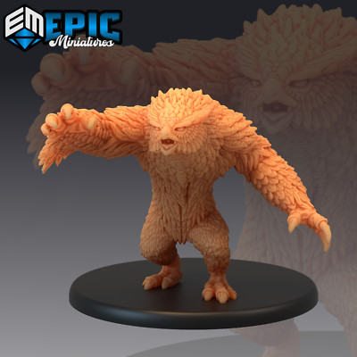 OWLBEAR, Dungeons and Dragons Miniatures, Epic Miniatures, Fantasy DnD Beast