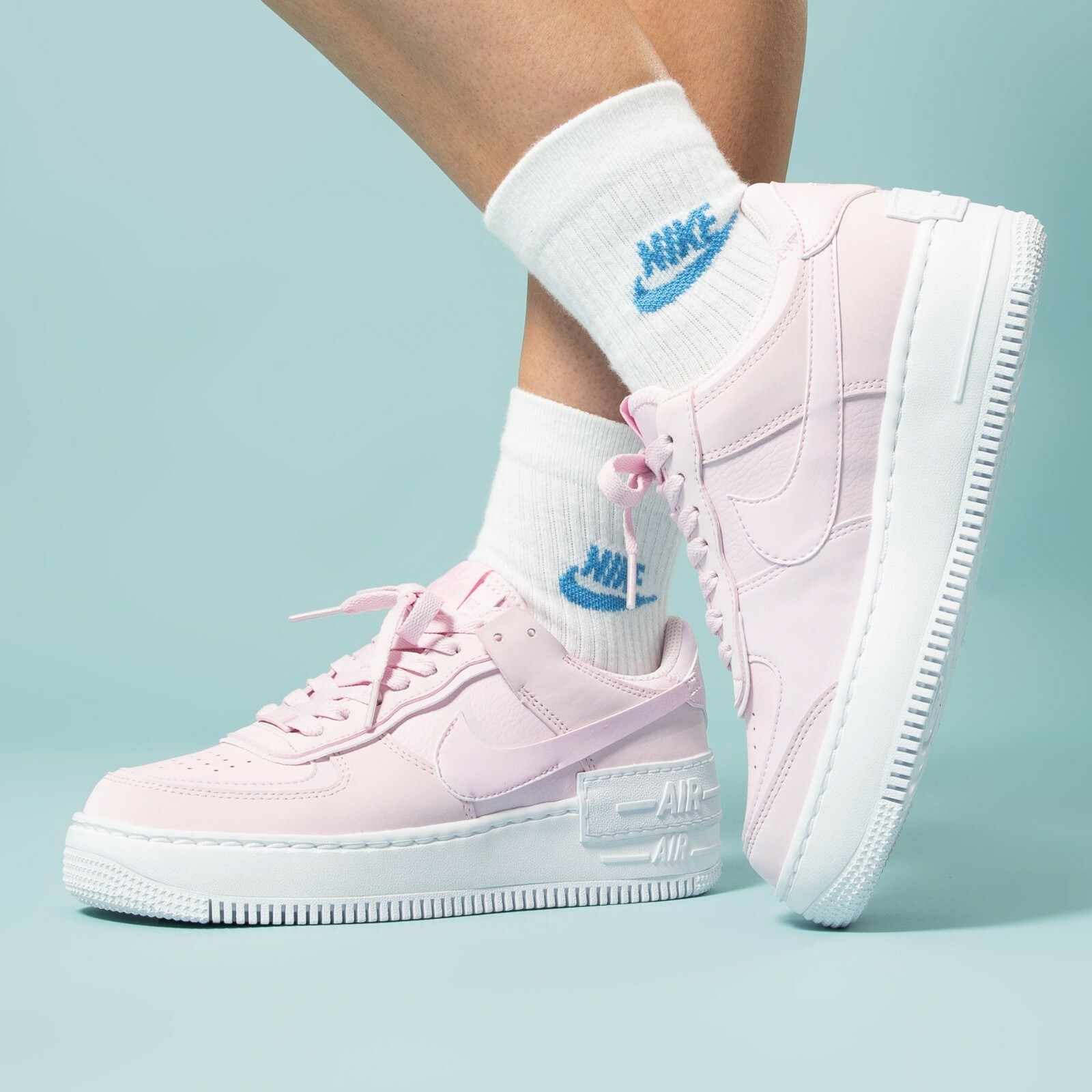 nike women's air force 1 shadow pink