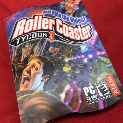 Roller Coaster Tycoon 3 Computer Game *RARE* Collectors Box
