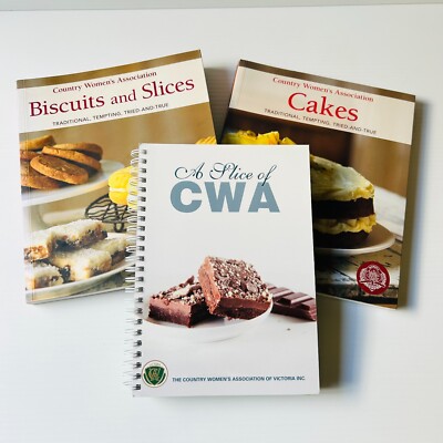 Country Women's Association Cakes Biscuits & Slices and A Slice of CWA Cookbooks
