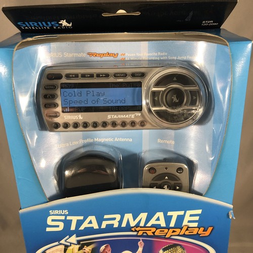 Sirius Starmate Replay ST2R Satellite Radio With Car Kit NIB