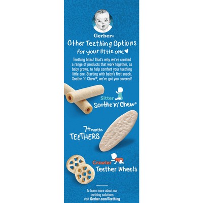 Snacks for Baby, Teethers, Gentle Teething Wafers, 7+ Months, Banana Peach, 12