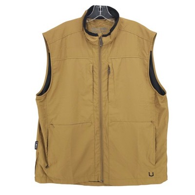 SCOTTEVEST Best Travel Vest Mustard Yellow Gold 26 Pockets Men's Size XL