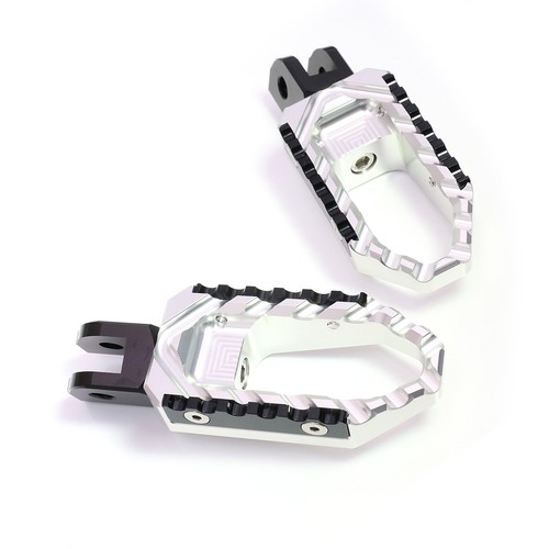 スポーツトイ・アクショントイ #UNBRANDED STEPROUND FULLSIZE Silver Front Touring Foot Pegs For Kawasaki ZX10 88 89 90 91