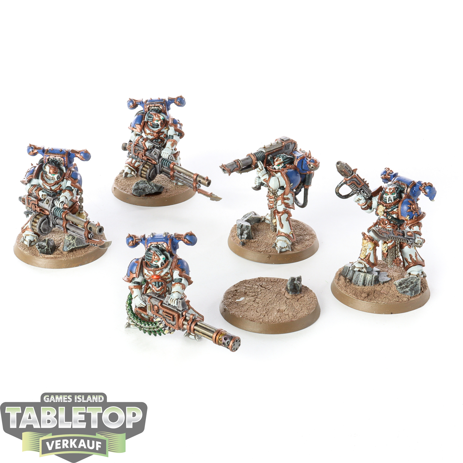 Chaos Space Marines - 5 Chaos Space Marines Havocs - bemalt