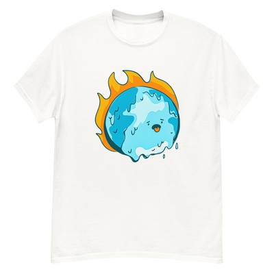 Global warming and the world t-shirt, the world is burning t-shirtUnisex classic