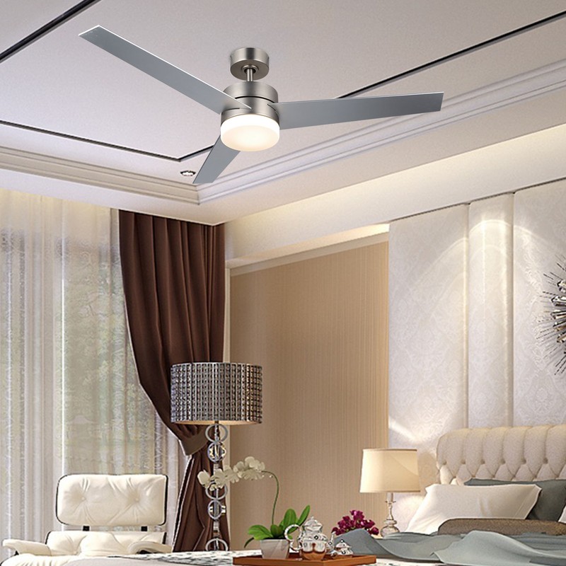 Ul Listed 52 Ceiling Fan Light W 18w Led Light Remote Control