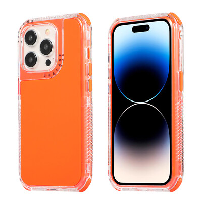 Silicone Hybrid Shockproof Case For iPhone 15 Pro Max 14 Plus 13 12 11 XS 87 SE