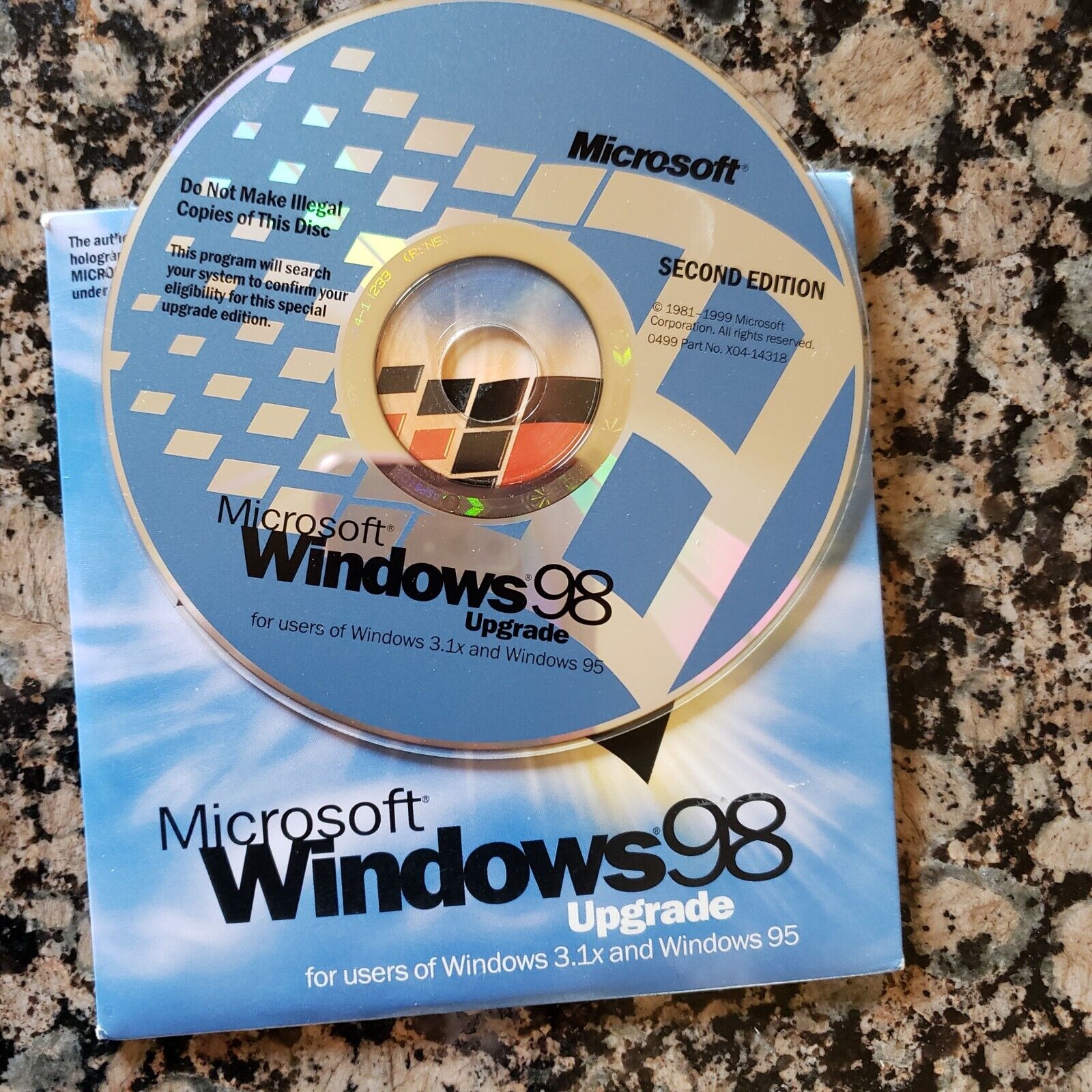Microsoft Windows 98 SE Upgrade CD With Product Key Genuine Microsoft Windows 98 SE Upgrade CD With Product Key Genuine