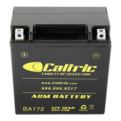 Caltric AGM Battery for Polaris 600 Indy Sp Voyager 2014 2015 2016 2017 2018-22