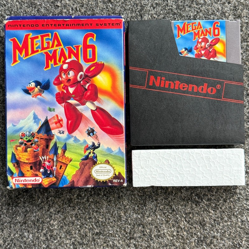 Nintendo Nes Spiel Mega Man 6 Us In Ovp Mit Schuber Boxed Game Usa-1
