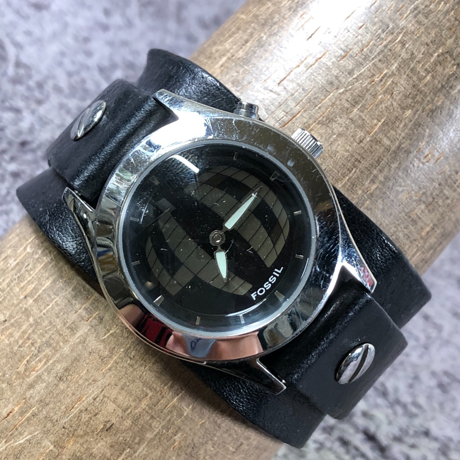 FOSSIL big tic 赤 JR-8761　レザーベルト FOSSIL big tic 赤 JR-8761 レザーベルト