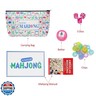 Jongyance American Mahjong Tile Set, 160 Acrylic Engraved Mahjong Tiles with Carrying Bag and Accessories