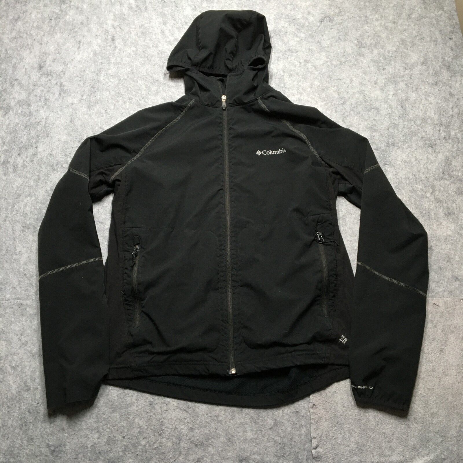 Columbia Omni Shield Softshell Jacket Mens XL Black Full Zip Columbia Omni Shield Softshell Jacket Mens XL Black Full Zip