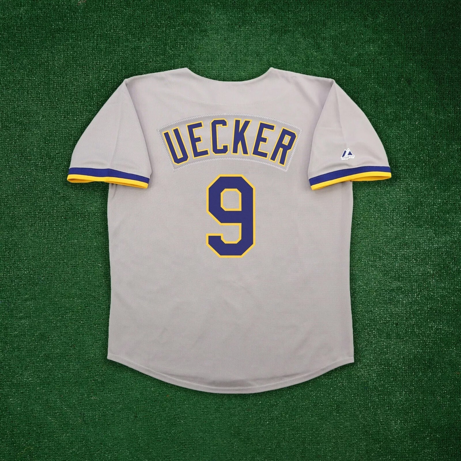 Bob Uecker Milwaukee Brewers Men's Grey Road Cooperstown