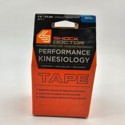 Shock Doctor Performance Kinesiology Tape - Royal Blue - 2 in x 5.5 yards