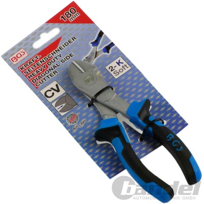 BGS KRAFT-SEITENSCHNEIDER KABEL-ZANGE-SCHERE 180mm mit 2-KOMPONENTEN-GRIFF
