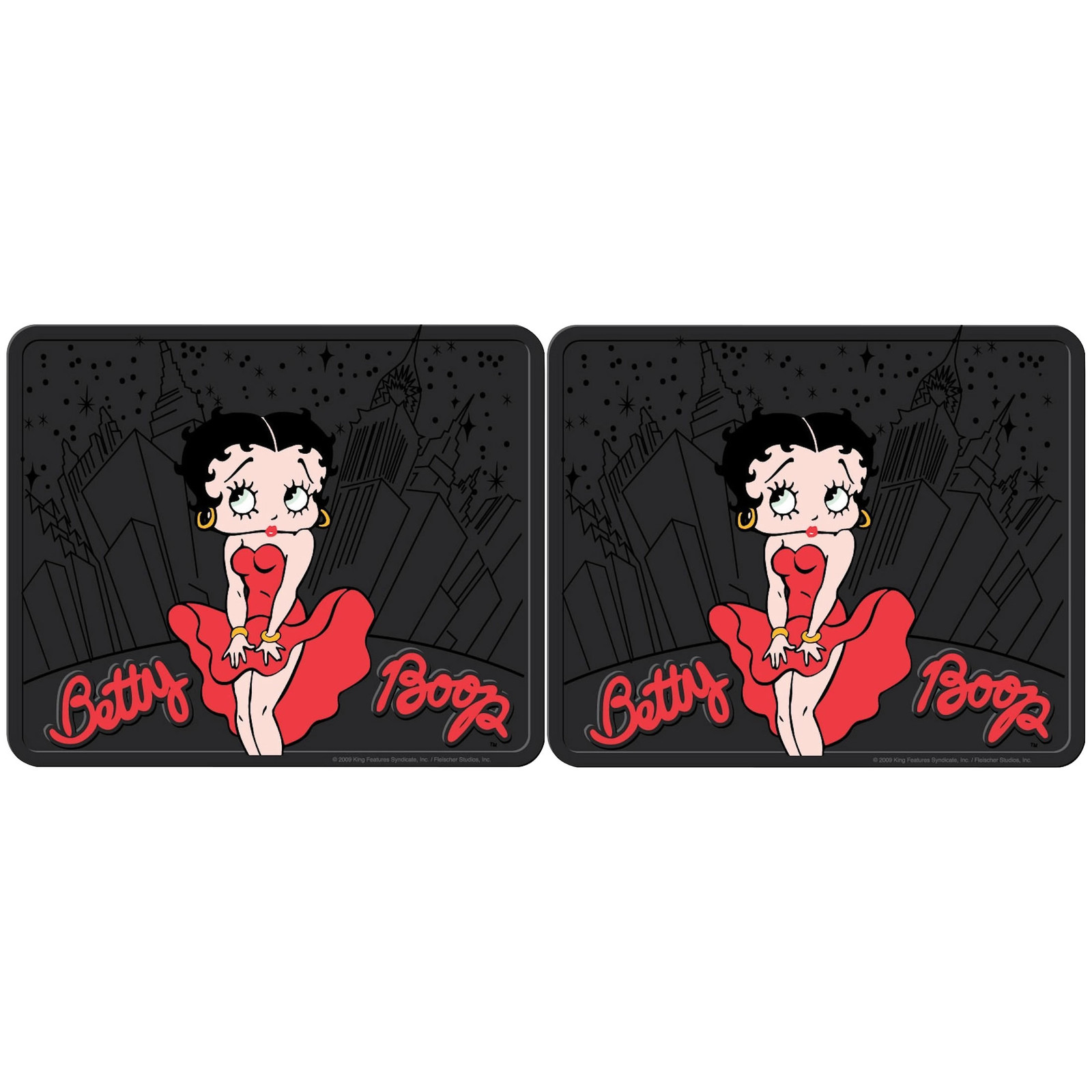 2pc Betty Boop Skyline Rubber Rear Car Floor Mats Ebay