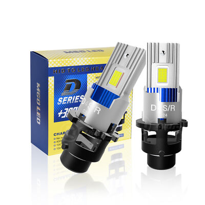 Wireless D4S D4R LED Headlight Bulb Replace HID Xenon Lamp 6000K Bright 24000LM