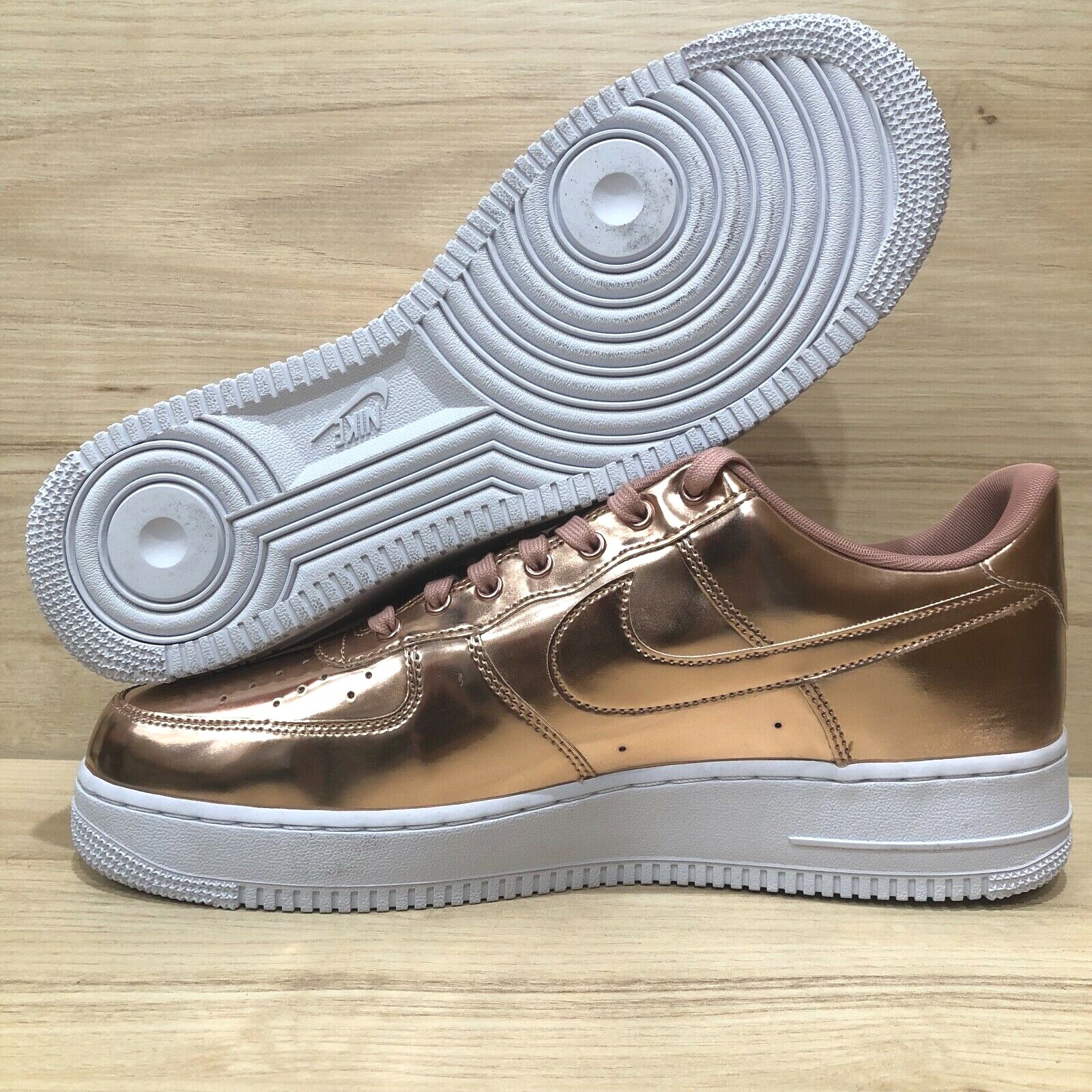 rose gold nike air force 1