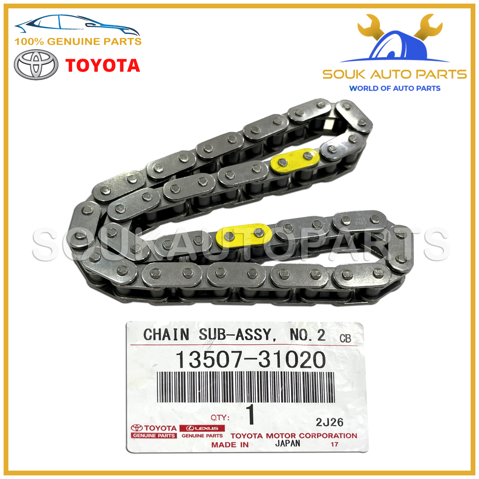 13507-31020 Genuine Toyota CHAIN SUB-ASSY, NO.2 1350731020