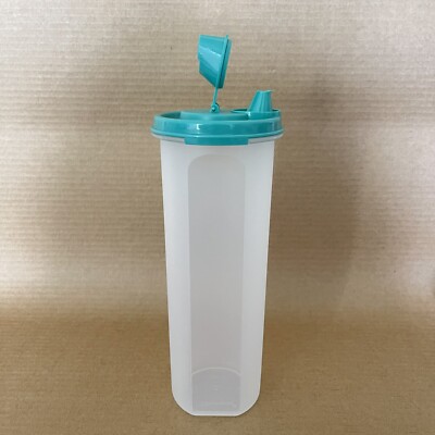 Tupperware Modular Mates Round #4 Container #1643, Teal Green Pour Seal #1898