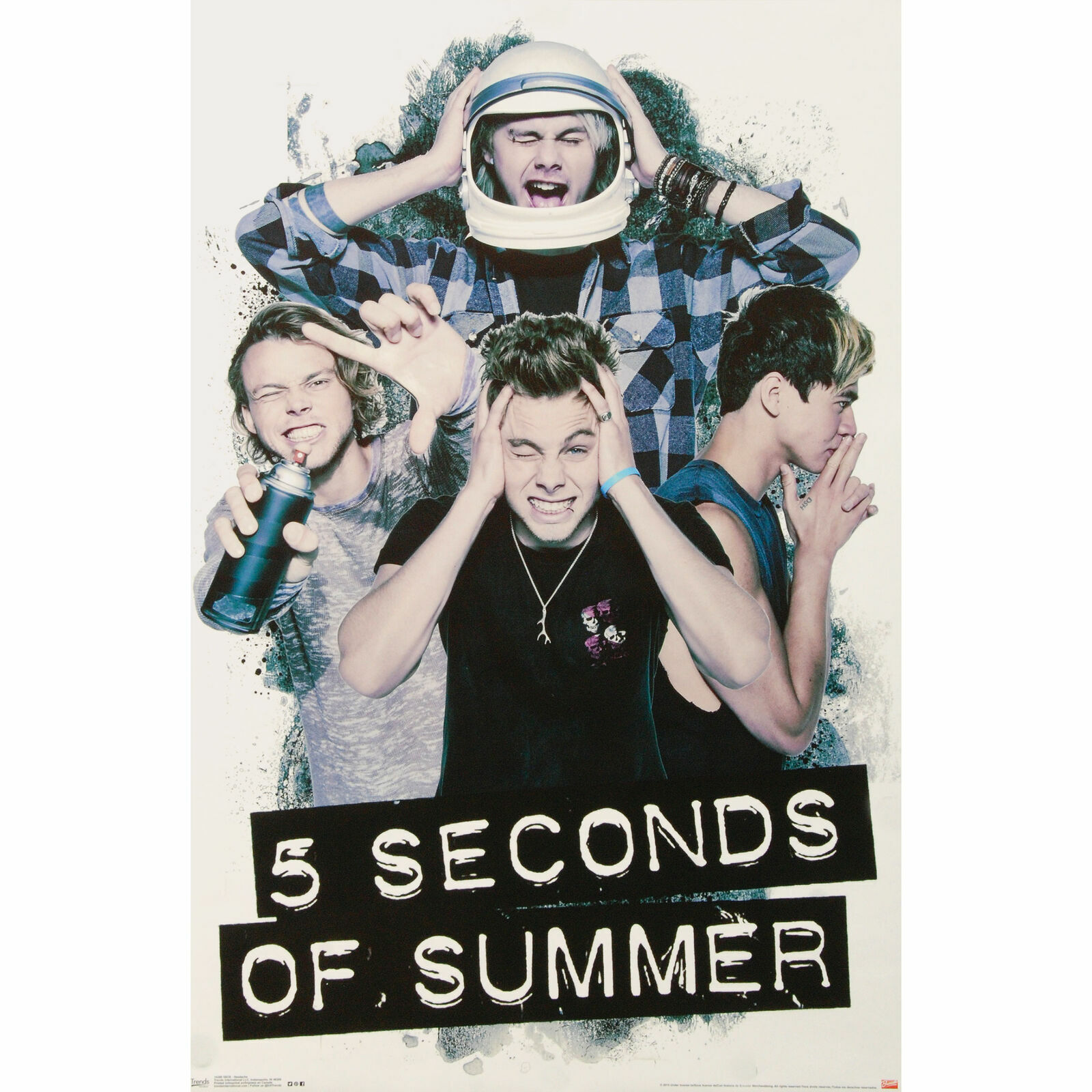 5 seconds of summer のサイン入りポスター 5 Seconds of Summer band SIGNED reprint 12x18