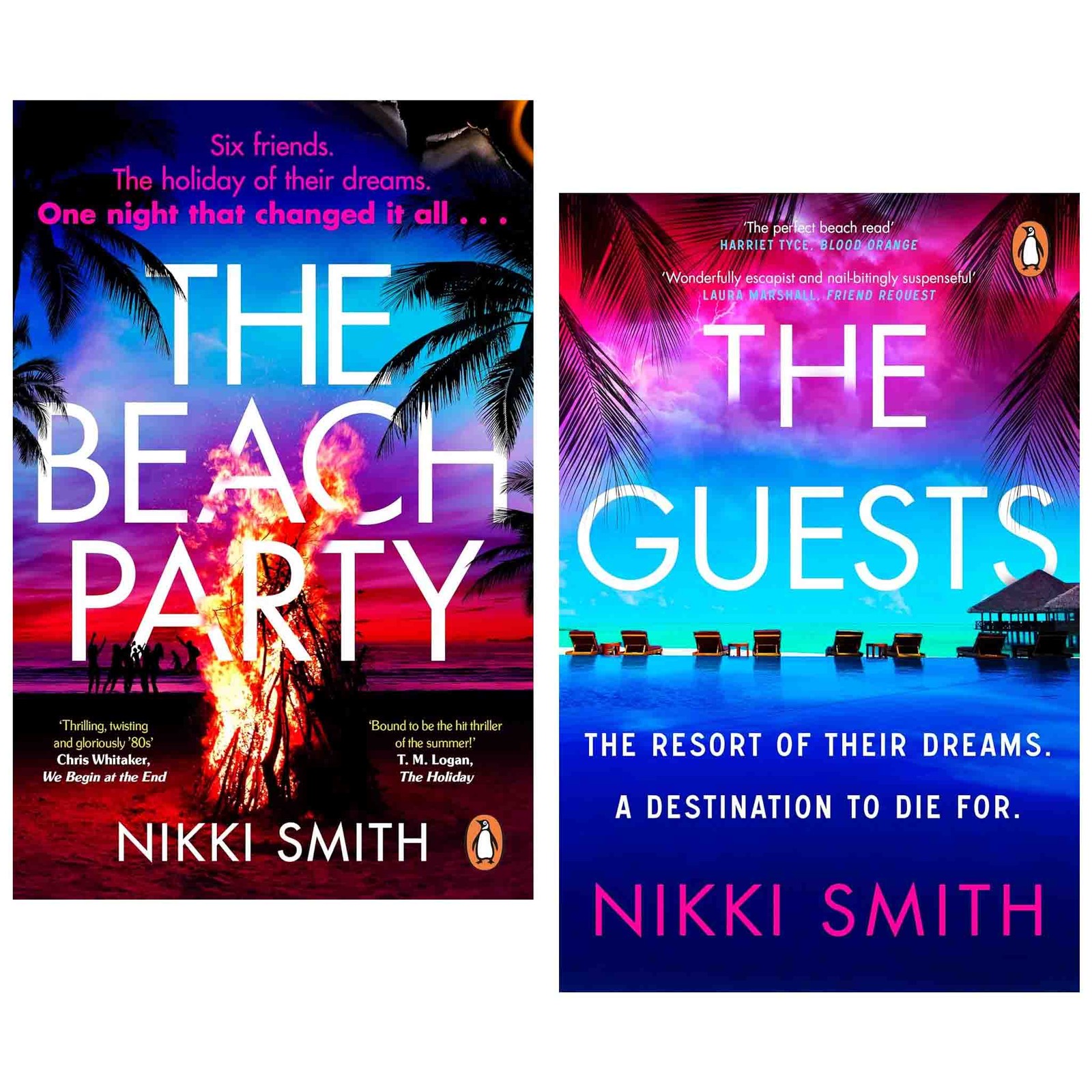 Nikki Smith's The Beach Party & The Guests 2 Books Set - Fiction - Paperback