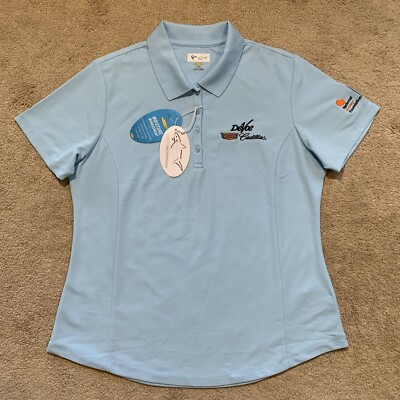 NEW Greg Norman Play Dry NATIONAL KIDNEY FOUNDATION GOLF Polo Shirt BLUE MSP $48
