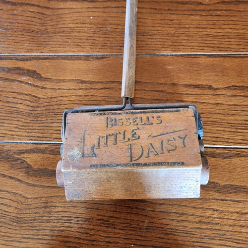 Antique Bissell's Little Daisy Carpet Sweeper Primitive Works