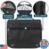 PAVILIA Hanging Toiletry Bag Women Men, Foldable Cosmetic Organizer Travel Bag, Water Resistant Makeup Bag Toiletries, Large Travel Essentials Kit (Black)