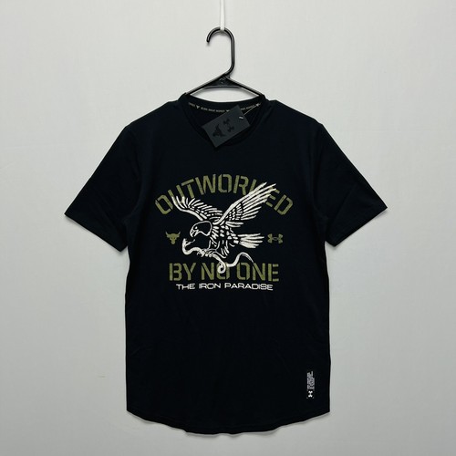 

Мужская футболка Under Armour Project Rock Black Eagle с короткими рукавами # 490, Черный, Under Armour Project Rock Brahma Bull