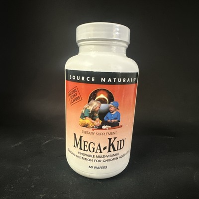 Mega-Kid, Chewable Multi-Vitamin, Ages 2-10, Natural Berry, 60 Wafers