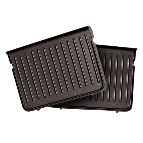 4-Serving Removable Plate Grill and Panini Press, Platinum NEW