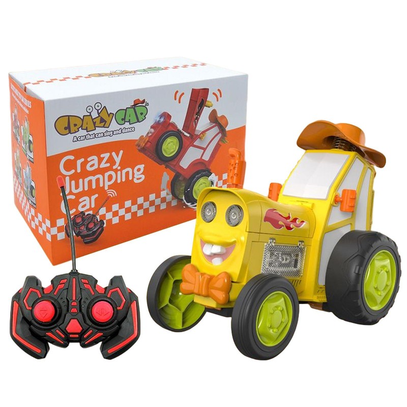 Crazy Jumping Car, 360&deg; Rotating Wireless Remote Control Car Dancing Stunt Car