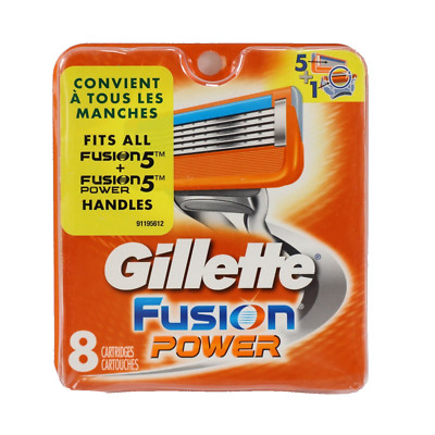  NEW Gillette Fusion Power Razor Blade Refills, 8 Cartridges SHIPS TODAY 