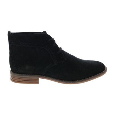 Женские черные широкие замшевые ботильоны Clarks Camzin Grace 26153053 6.5