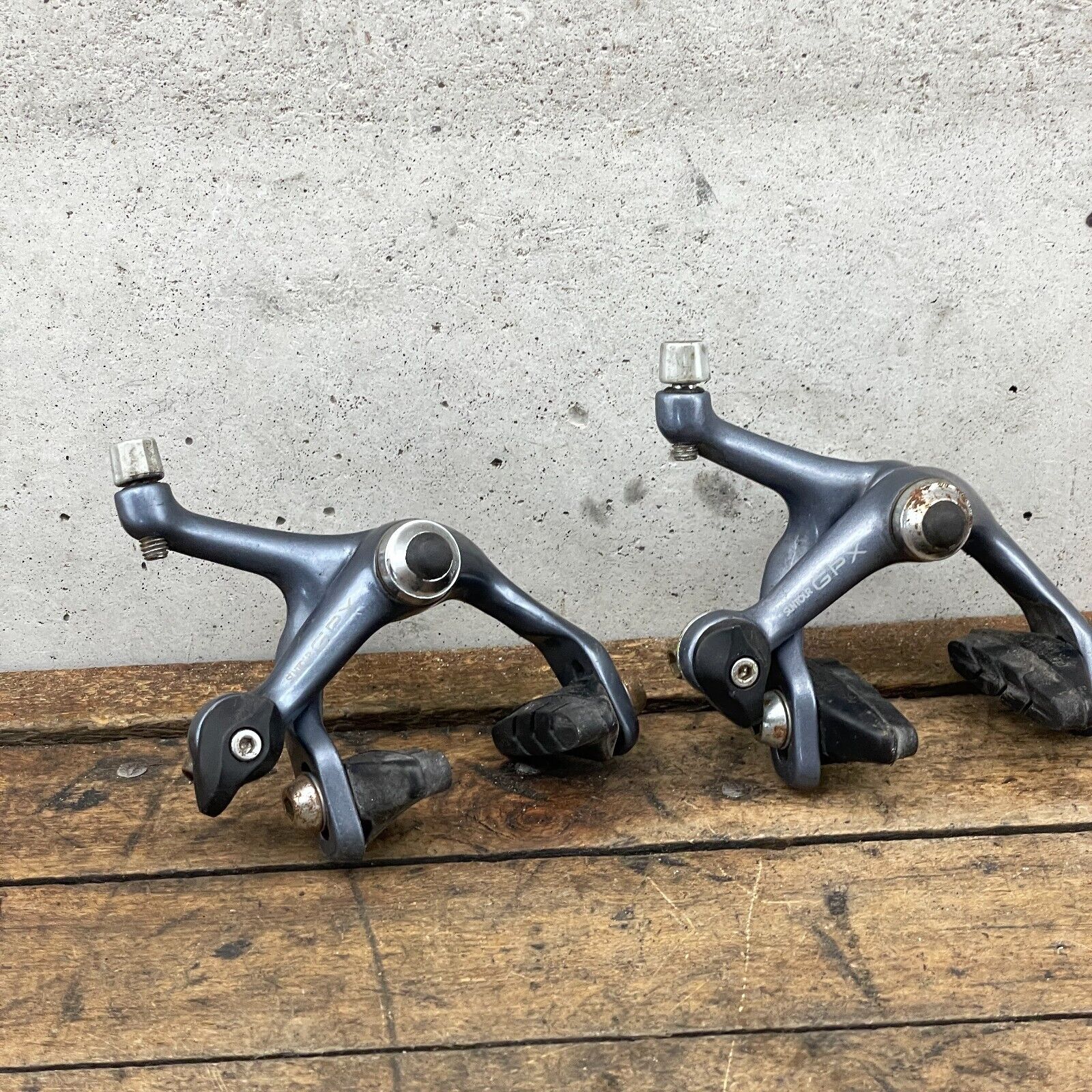Vintage Suntour GPX Hidden Spring Brake Caliper Set Recessed Vintage Suntour GPX Hidden Spring Brake Caliper Set Recessed