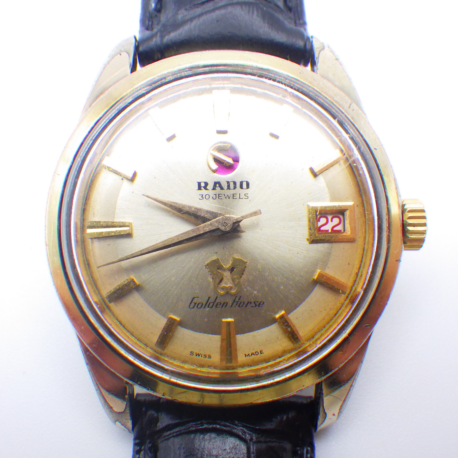 RADO ラドー ゴールデンホース 30 石 メンズ　自動巻 稼働品 100%新品，新作】 ラドー RADO ゴールデンホース 30石 デイト 動