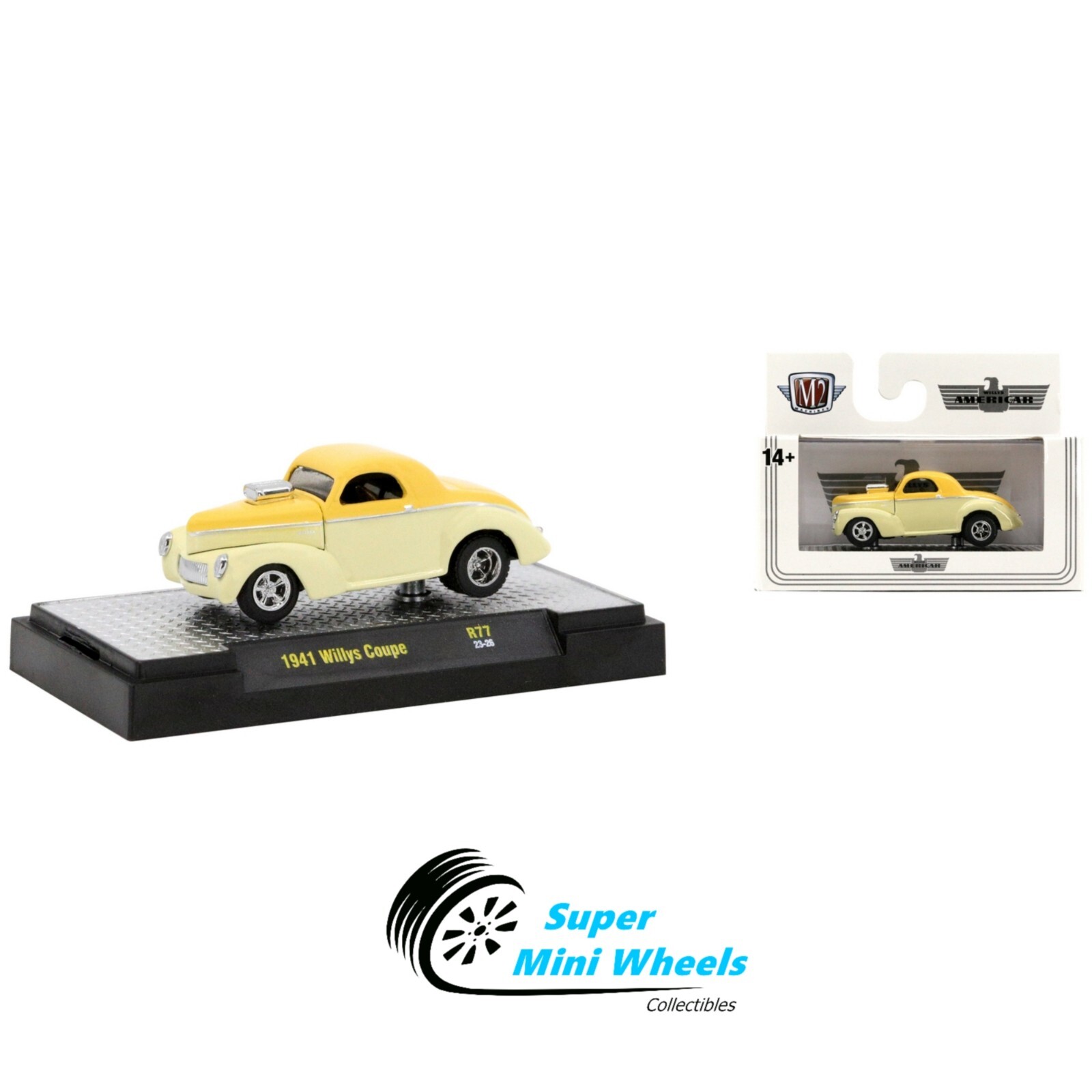 M2 Machines 1:64 - ​​1941 Willys Coupe Yellow | eBay