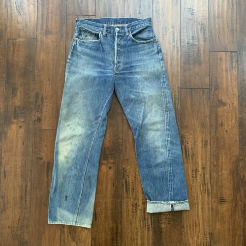Vintage LEVIS 501XX Jeans Big E Denim Redline Selvedge Size Vintage LEVIS 501XX Jeans Big E Denim Redline Selvedge Size