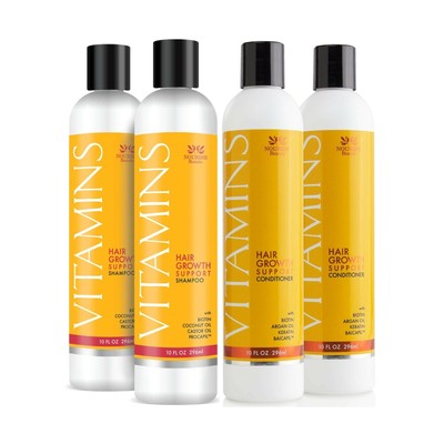 Nourish Beaute Vitamins Shampoo and Conditioner for Hair Loss that Promotes H...