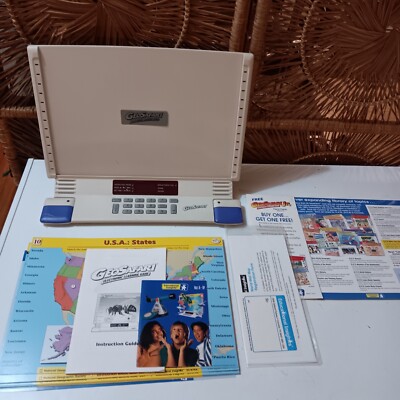 GEO SAFARI Electronic Learning Game EI-8865 with Cards Tested and Works