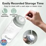 COMI Natural Glass Baby Bottle,Standard Neck Breastmilk Storage Bottle for Fridge,Breast Milk Container,Breast Pump Bottle Compatible with Medela Breast Pump,BPA Free,6PCS (5oz,6 Gray Lids)