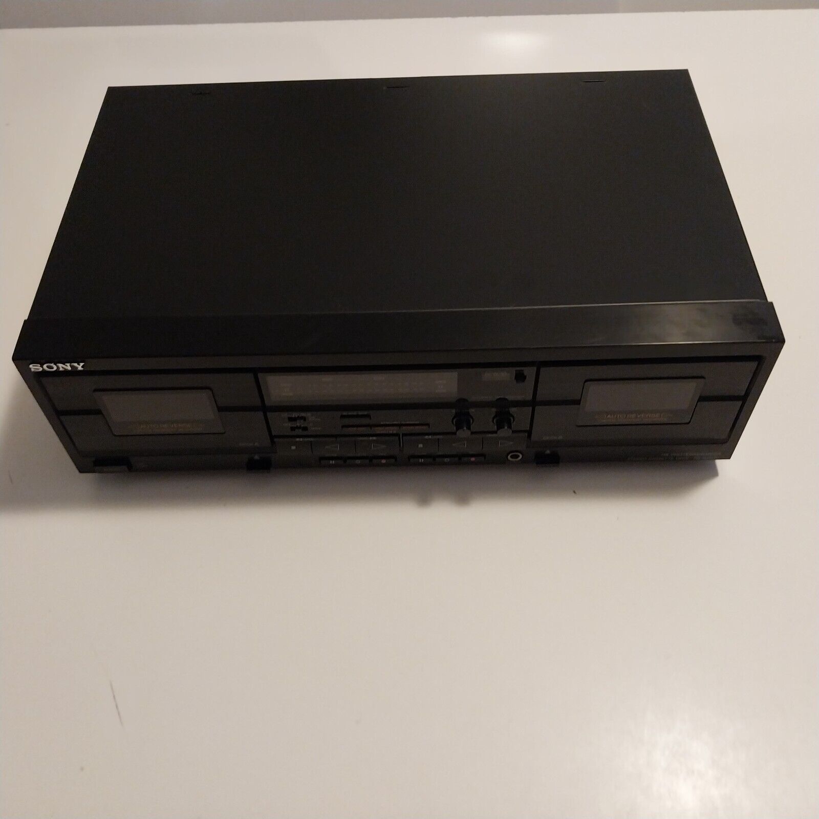 Sony TC-WR670 HX Pro Stereo Dual Cassette Deck Powers On Repair or  PARTS ONLY